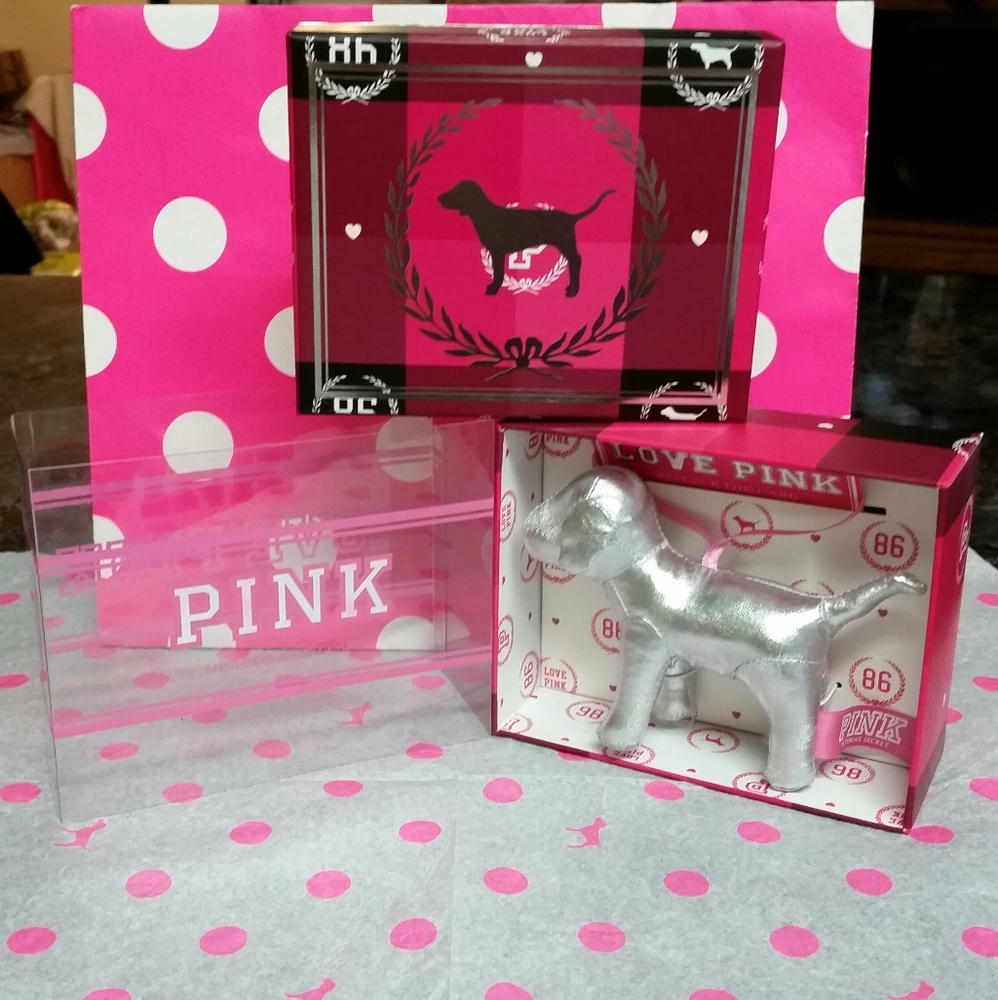 VS PINK Ornament Dog in Box ⭐RARE⭐